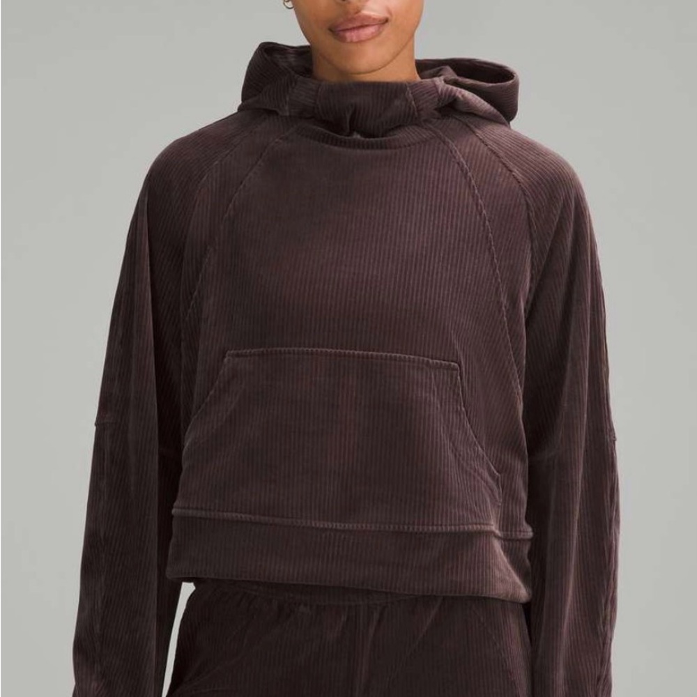 Lululemon scuba oversized hoodie in velvet cord